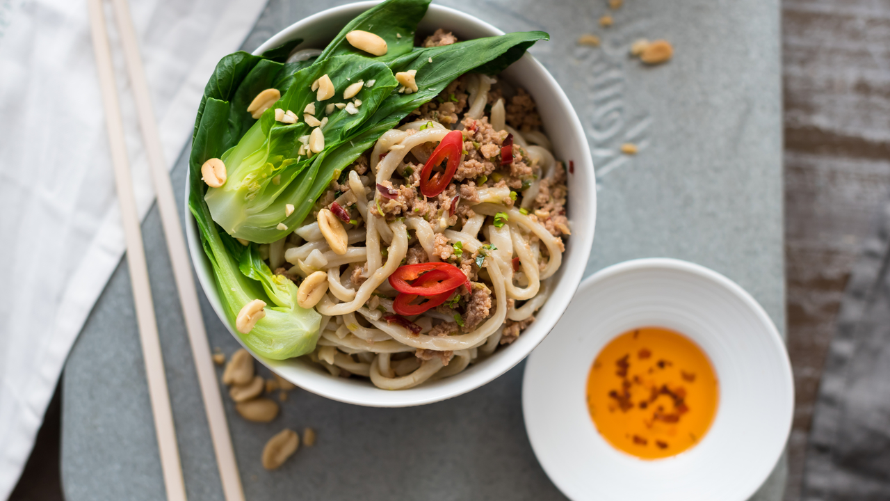 Black Garlic Pork Dan Dan Noodles