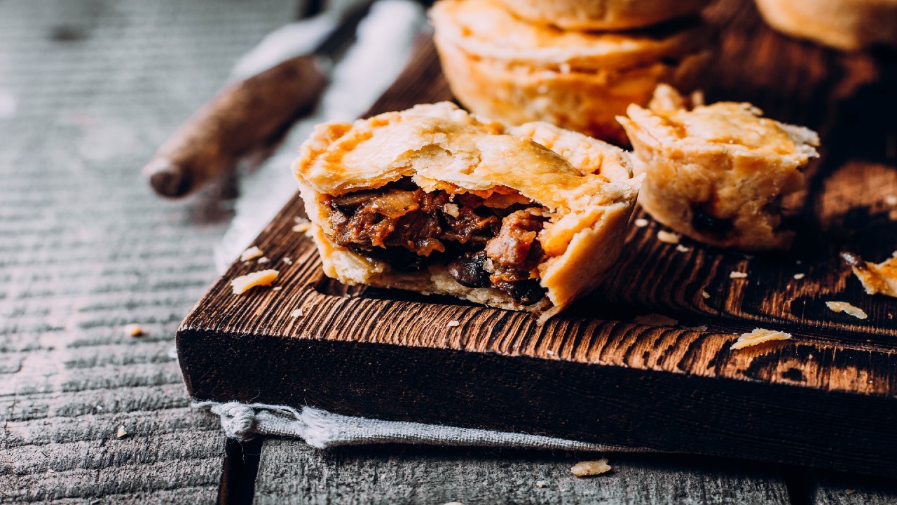 Shin Beef and Mushroom Pie