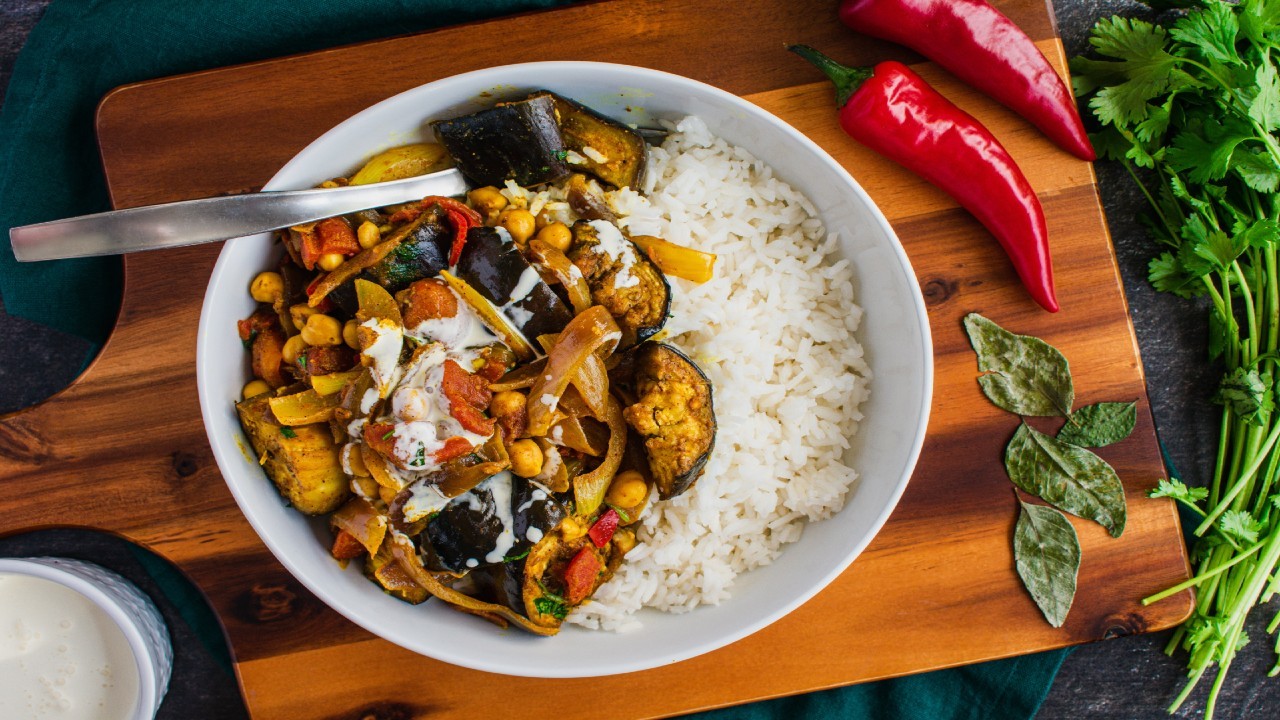 Aubergine Curry