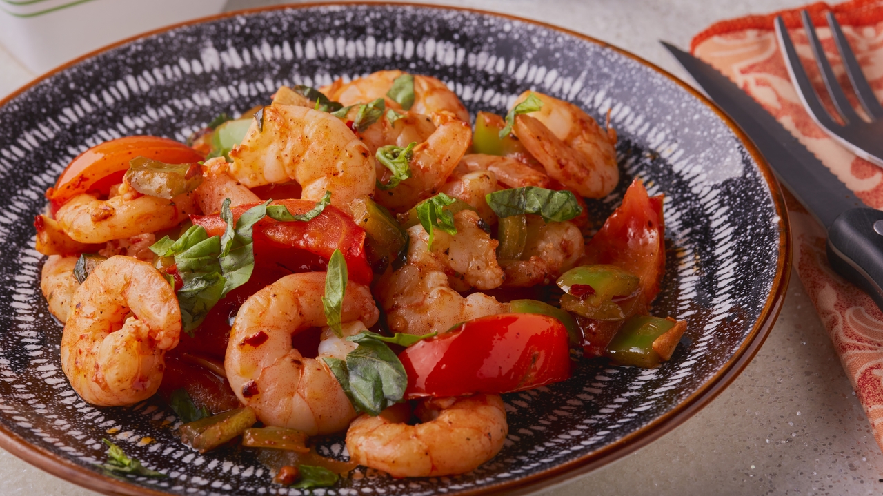 Sichuan Salt and Pepper King Prawns