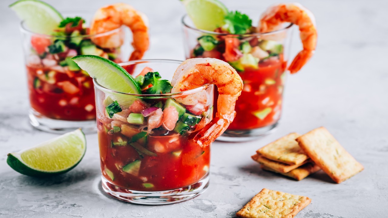 Sweet Chilli & Lime Seafood Cocktail with Brown Bread