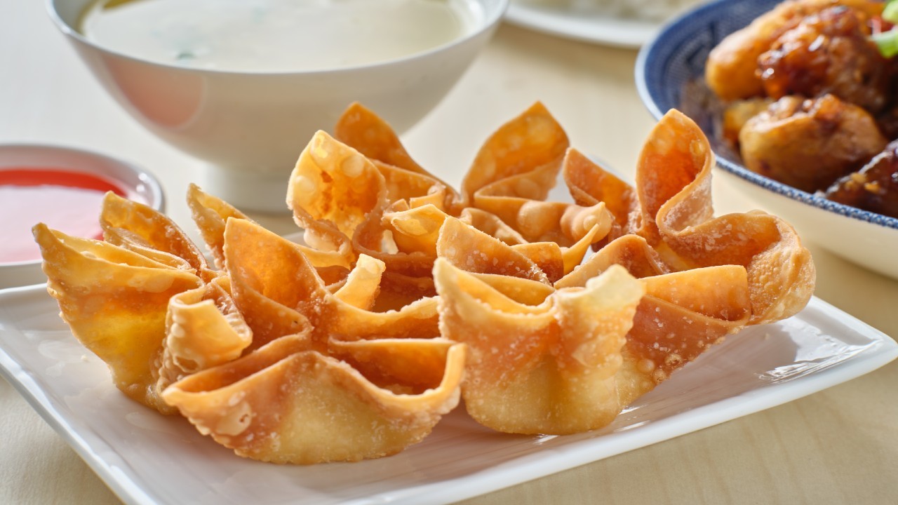 Festive Sausage Wontons with a Cranberry Hoisin Sauce