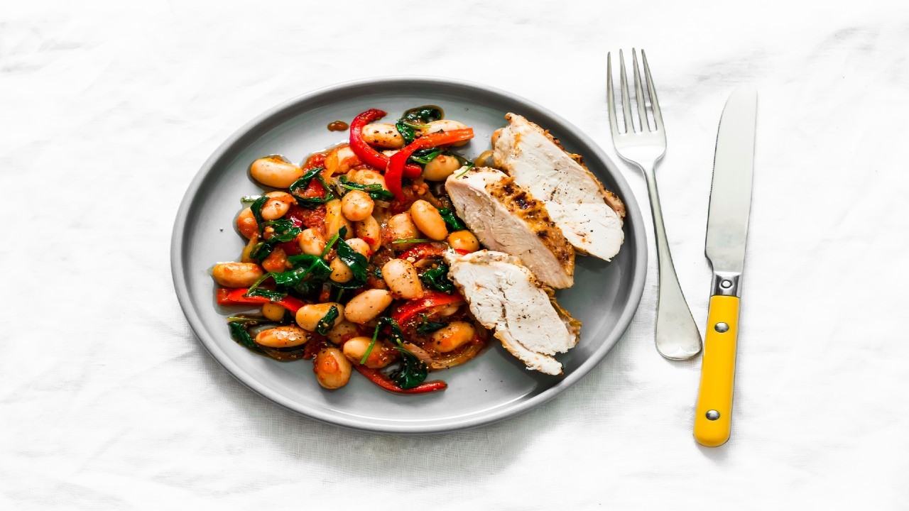 Chicken with Butterbeans, Rosemary and lemon