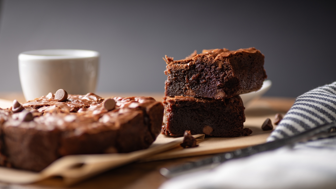 Chocolate Brownie with Coffee Cream