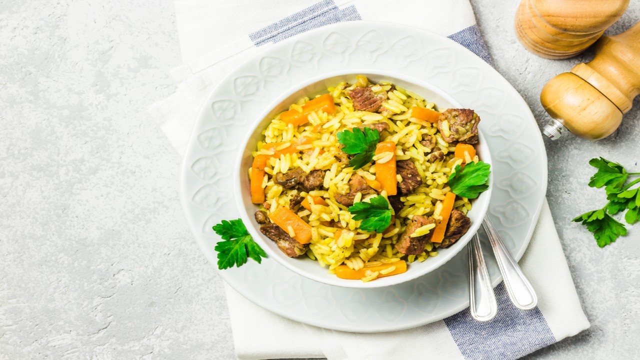 Creamy Chicken, Mushroom and Orzo Bake