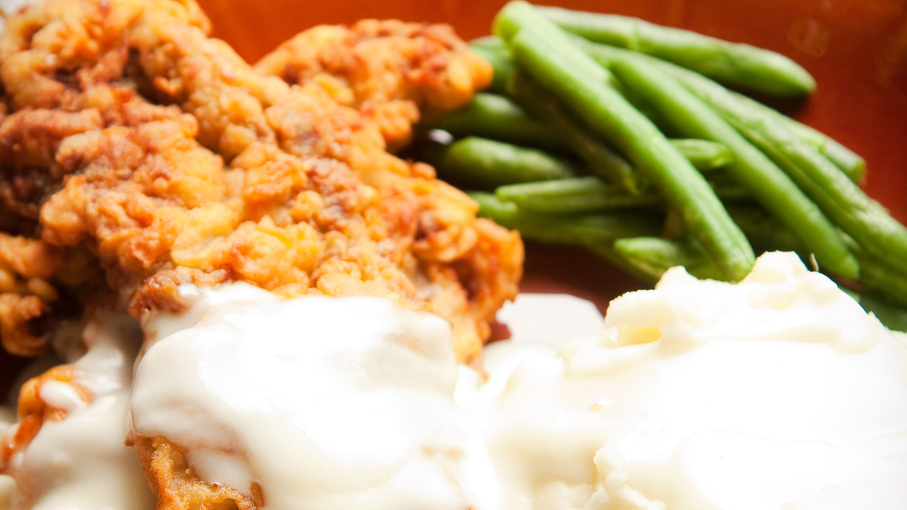 Crispy Chicken with Creamy Beans and Greens