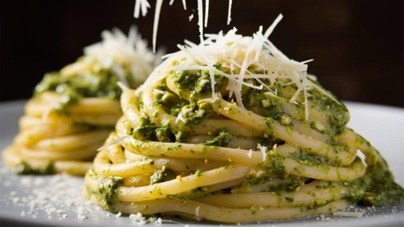Pasta al Genovese with Homemade Wild Garlic Pesto