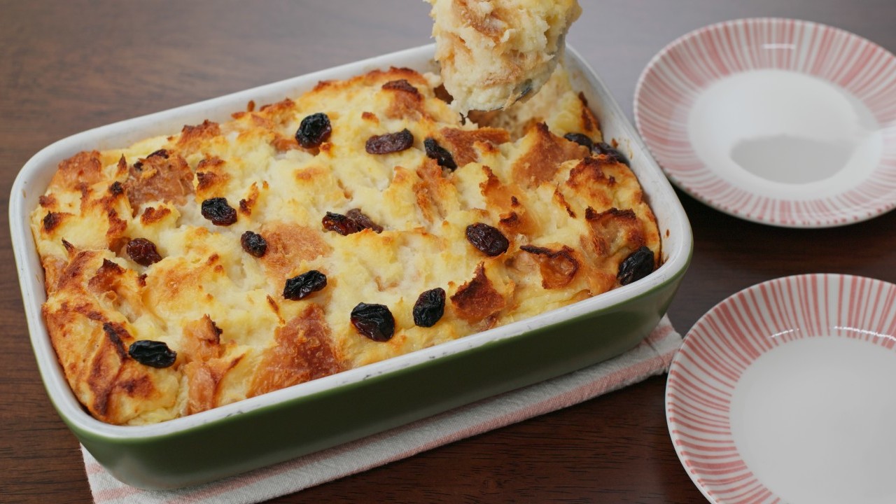 Easter Bread & Butter Pudding With Irish Whiskey
