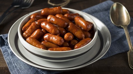 Sticky Cocktail Sausages