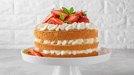 Strawberry Spoon Cake