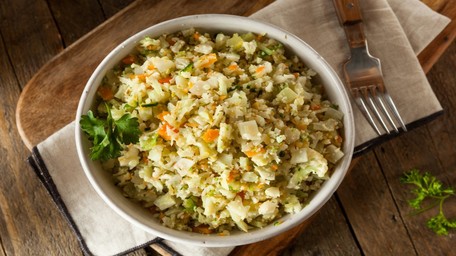 Harissa Cauliflower Pilaf 