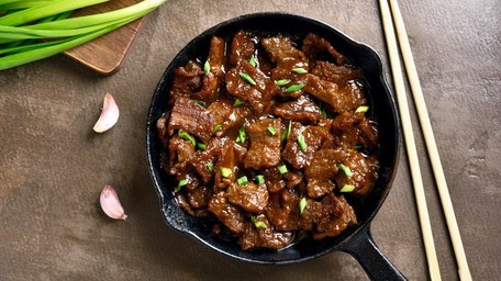 Fillet of Beef with Ginger & Spring Onion