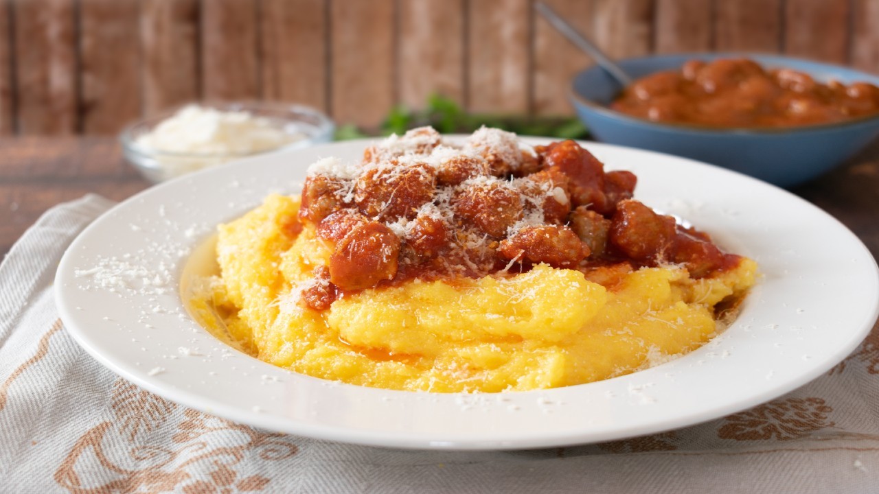 Ragu with Creamy Polenta