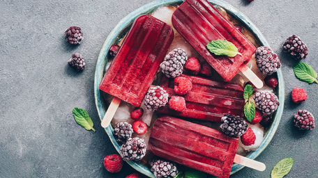 Gin, Tonic & Raspberry Popsicles