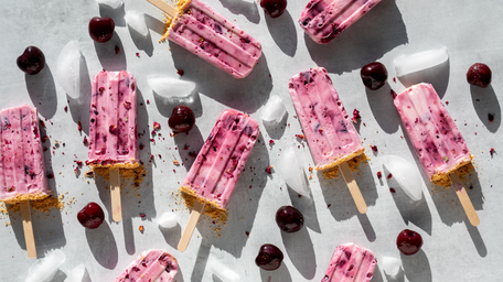 Swirled Fruit & Yogurt Popsicles