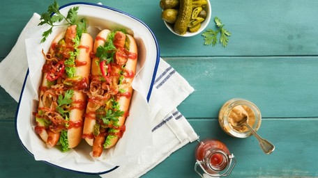 Thai Lamb Hot Dog