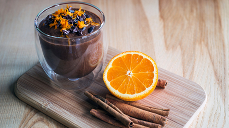 Vegan Chocolate Orange Pots