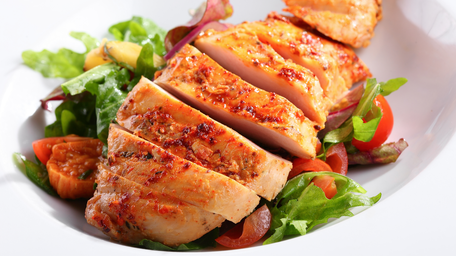 Herb-Marinated Chicken Salad with Garlic Sourdough & Parmesan