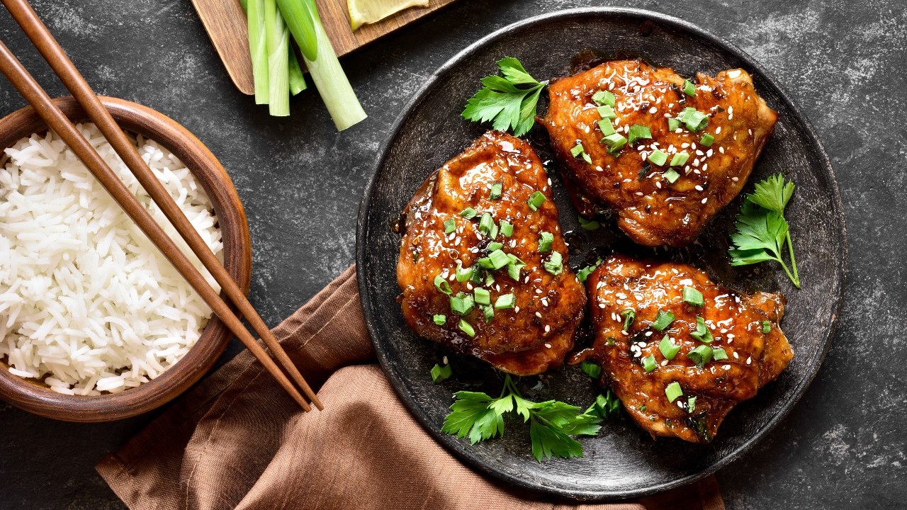 Chinese-Style Pot Roast Chicken With Soy Spiced Jasmine Rice
