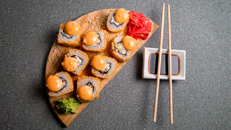 Baked Salmon Sushi Cups
