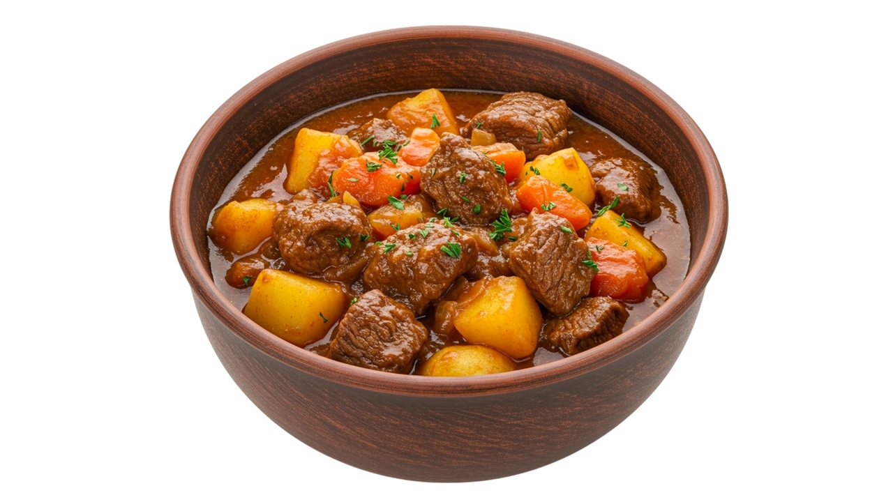 Rustic Smoky Potato Pottage with Seared Steak Strips