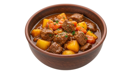 Rustic Smoky Potato Pottage with Seared Steak Strips