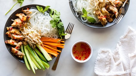 Shredded Chicken & Cucumber Vermicelli Salad