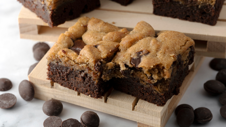 Chocolate Chip Cookie Dough Brownies