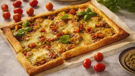 Tomato & Goats Cheese Tart