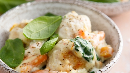 Turkey, Lemon and Spinach Meatballs with Garlic Butter Orz