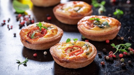 Roasted Vegetable & Cashel Blue Cheese Tartlets