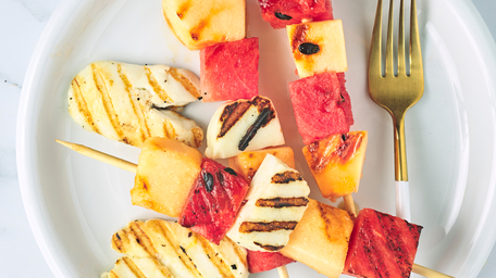 Halloumi with Summer Melon and Chilli