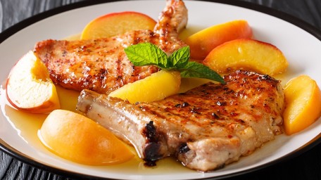 Pork & Peach Pil Pil with Garlic & Chilli