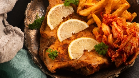 Pan Seared Sole with Fried Potatoes & Caper Butter