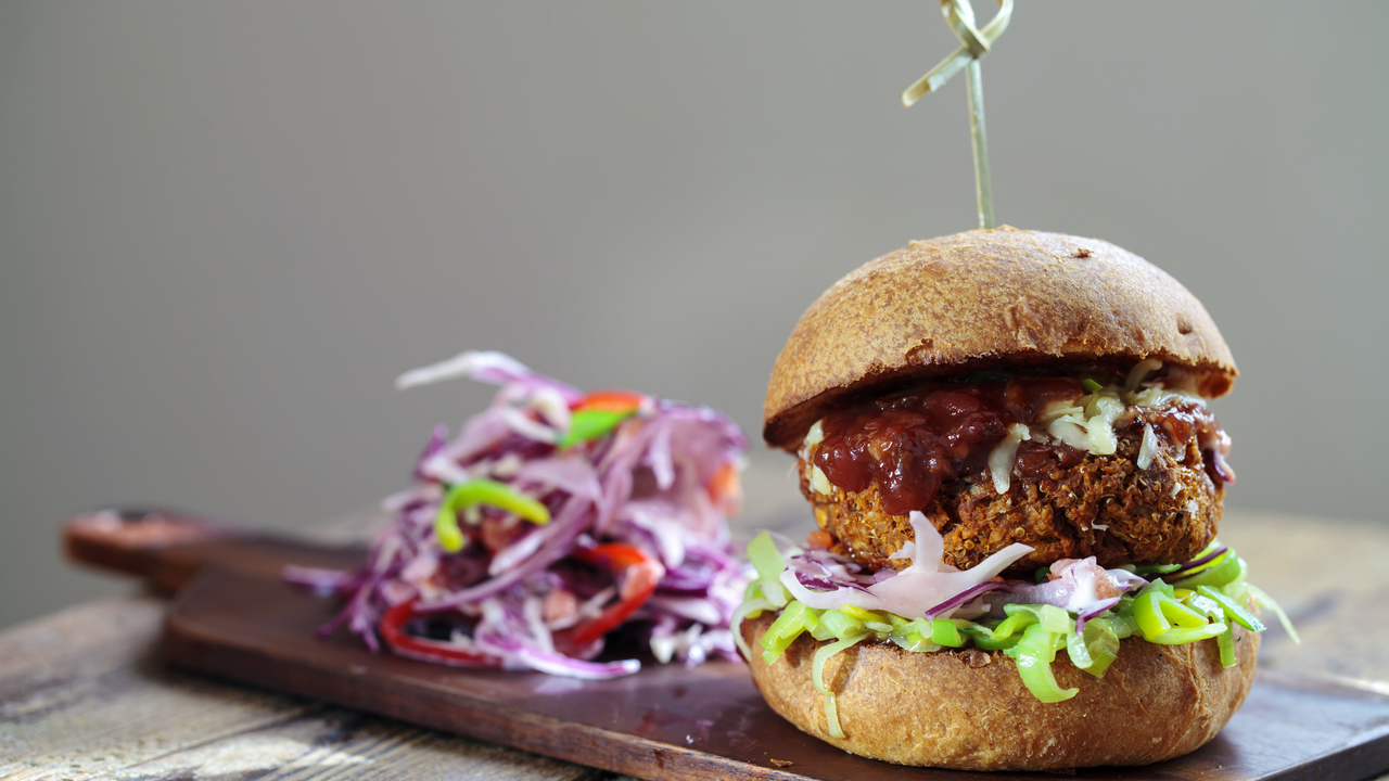 Asian Style Crispy Butternut Squash Burgers