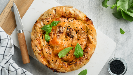 Roasted Carrot and Cumin Filo Pies