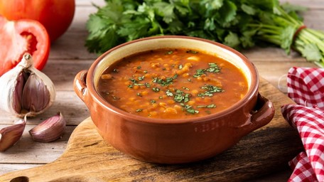 Red Lentil, Chickpea and Chilli Soup