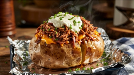 Beef Ragu with Baked Potatoes  
