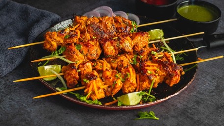 Air Fryer Tandoori Chicken Skewers & Rice