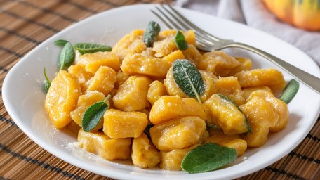 Gnocchi with Roasted Pumpkin, Chestnut and Sage