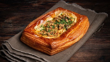 Festive Puff Pastry Tray Bake with a Gravy Drizzle