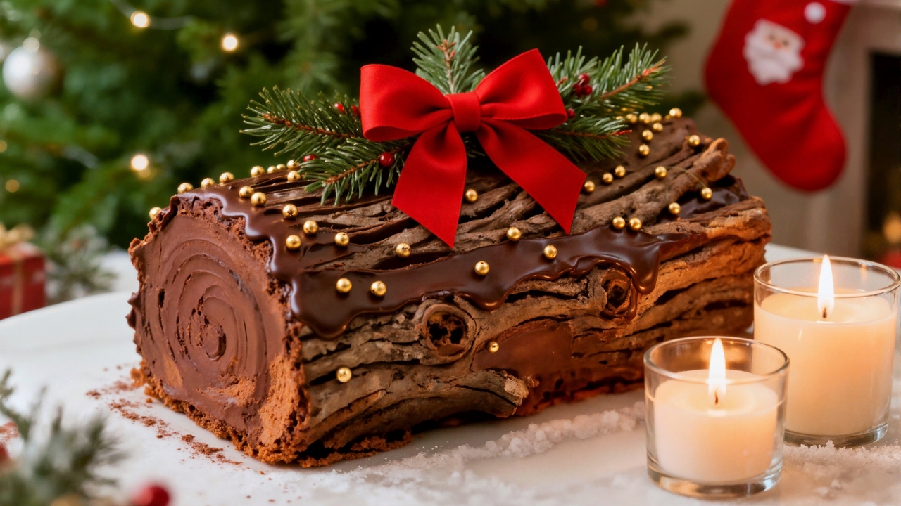 No Bake Yule Log