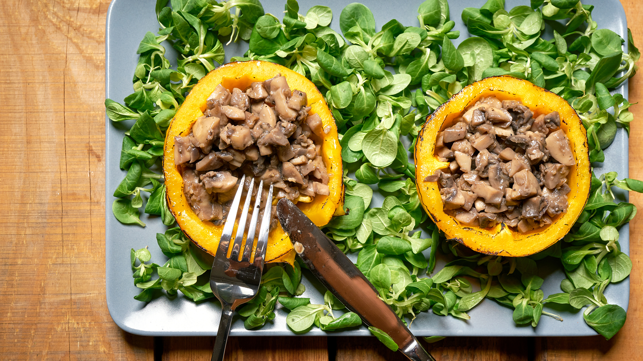 Vegetarian Butternut Squash & Mushroom Wellington 