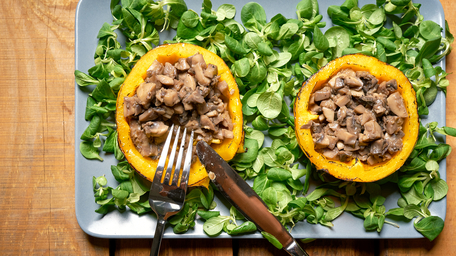 Vegetarian Butternut Squash & Mushroom Wellington 