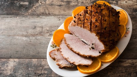 Spiced Orange Honey Glazed Ham