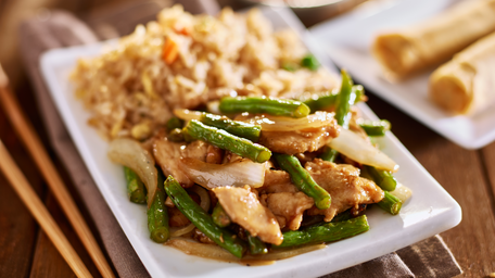 Honey Soy Chicken with Stir-Fried Super Greens & Steamed Jasmine Rice