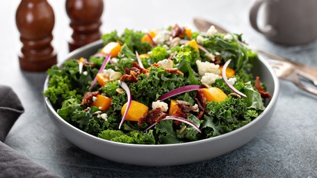 Quinoa, Kale & Halloumi Salad