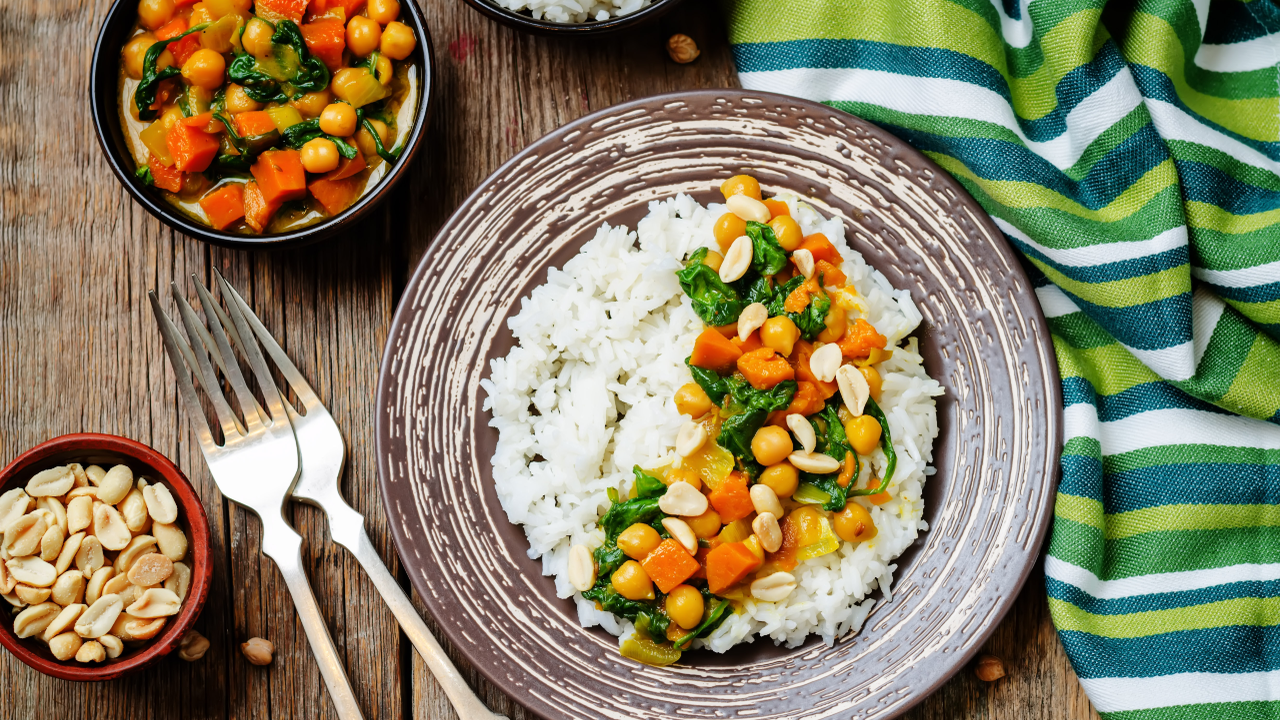 Slow Cooker Chicken, Chickpea & Sweet Potato Curry