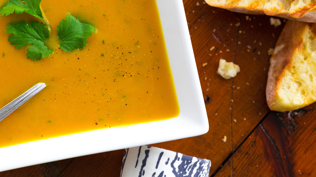 Sweet Potato, Coconut and Ginger Soup