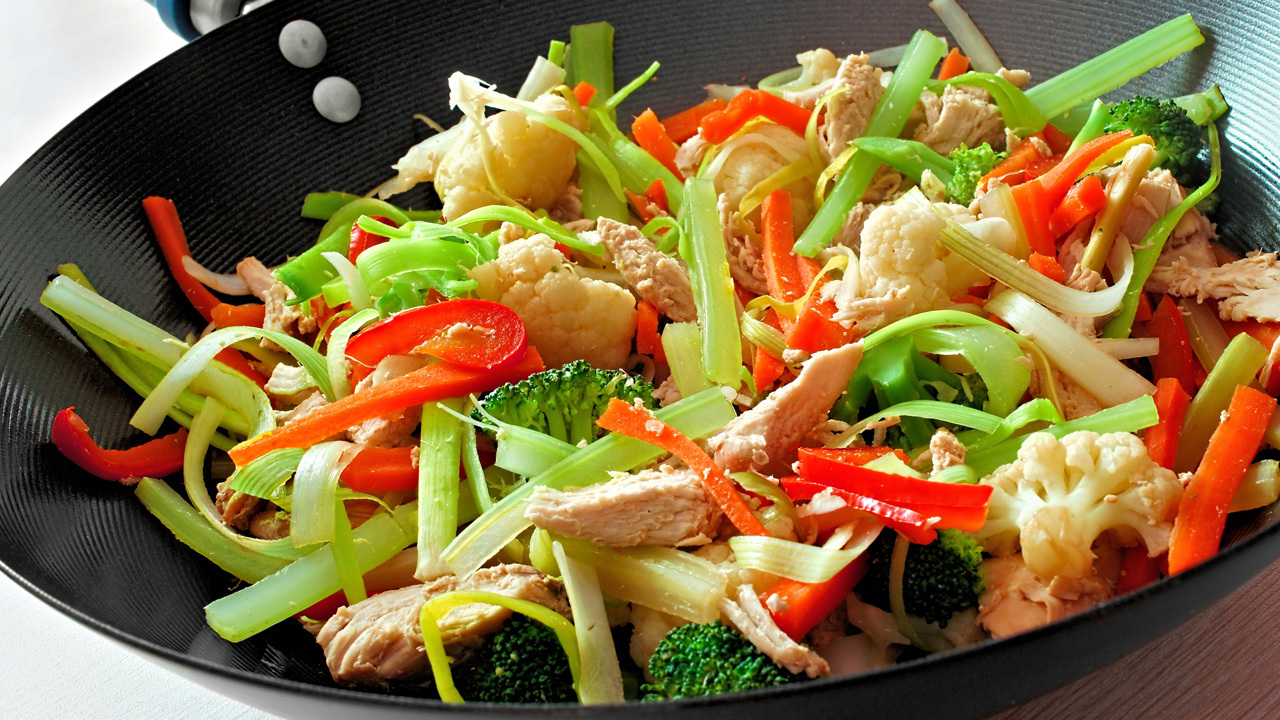 Chicken and Vegetable Noodle Stir Fry